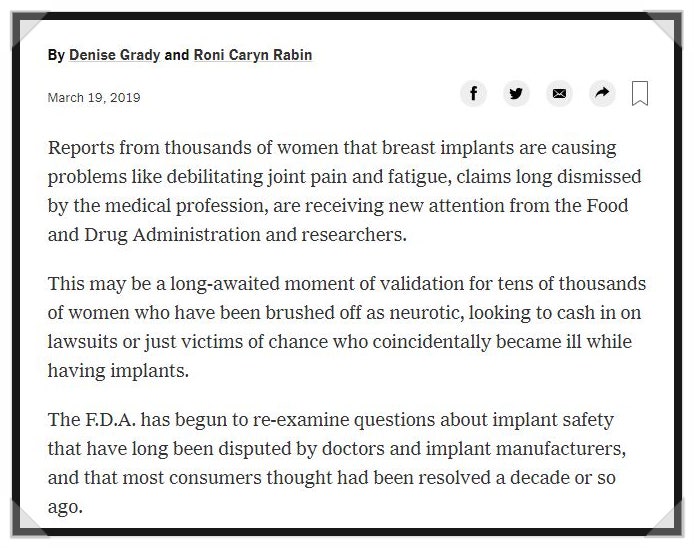 Breast Implant Illness, 가슴 보형물 병에 대해 사진 2